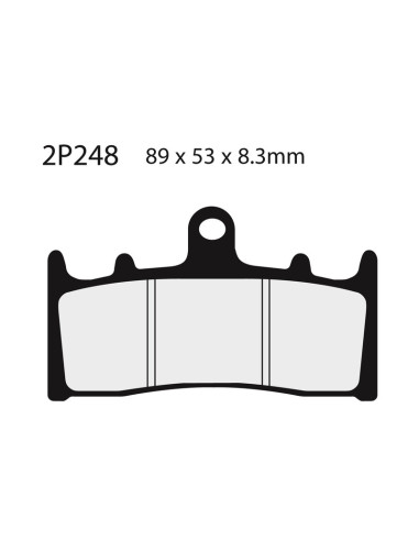 NISSIN Street /Off-Road Sintered Metal Brake pads - 2P-248ST
