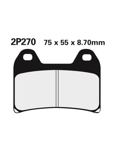 NISSIN Street Semi-Metallic Brake pads - 2P-270NS