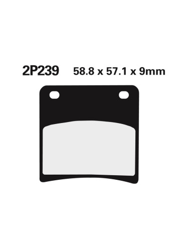 NISSIN Street Semi-Metallic Brake pads - 2P-239NS