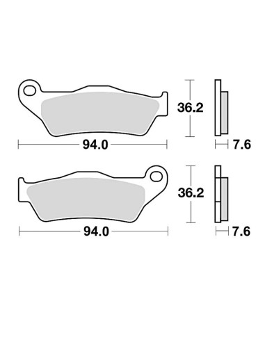 BRAKING Off-Road Sintered Metal Brake pads - 746CM46