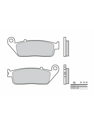 BREMBO Street Carbon Ceramic Brake pads - 07HO4108