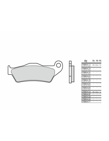 BREMBO Street Sintered Metal Brake pads - 07BB04SA