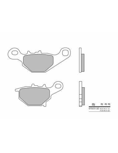 Plaquettes de frein BREMBO Off-Road métal fritté - 07SU31SD