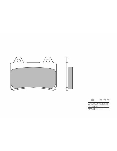 BREMBO Street Sintered Metal Brake pads - 07YA17SP