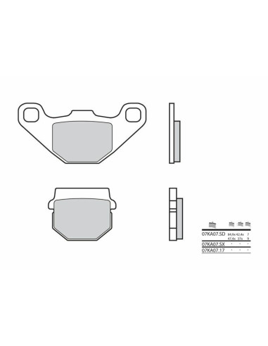 BREMBO Off-Road Sintered Metal Brake pads - 07KA07SD