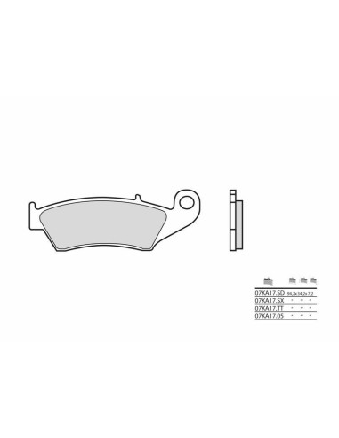 BREMBO Off-Road Sintered Metal Brake pads - 07KA17SD