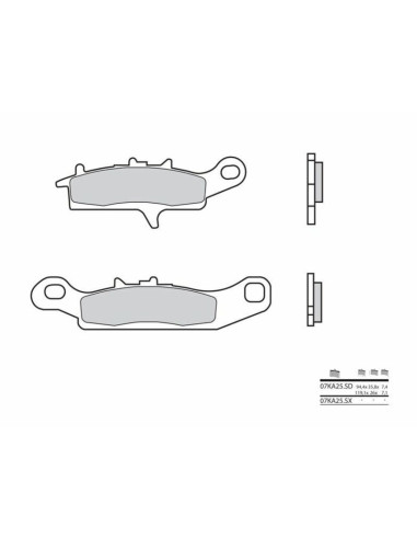 BREMBO Off-Road Sintered Metal Brake pads - 07KA25SD