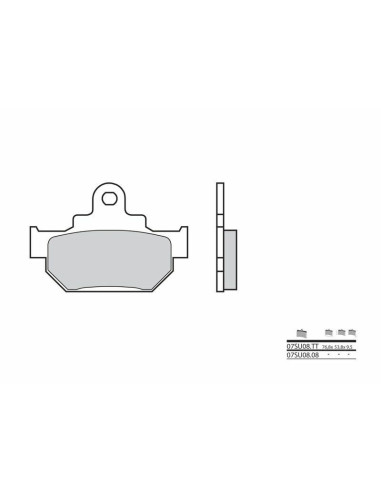 BREMBO Street Carbon Ceramic Brake pads - 07SU0808