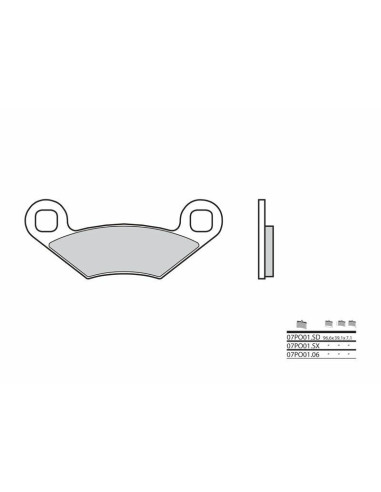 BREMBO Off-Road Sintered Metal Brake pads - 07PO01SD