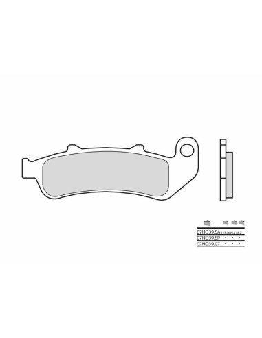 BREMBO Street Sintered Metal Brake pads - 07HO39SA