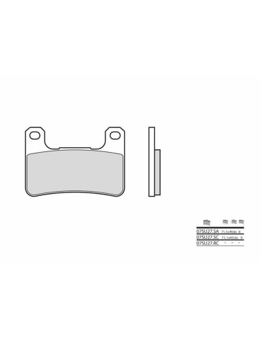 BREMBO Street Sintered Metal Brake pads - 07SU27SA