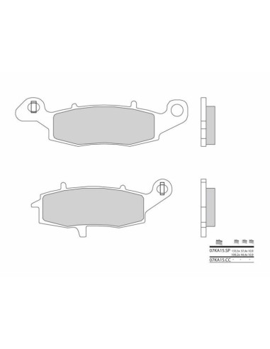 BREMBO Street Sintered Metal Brake pads - 07KA15SP