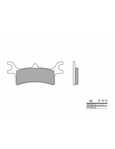 BREMBO Off-Road Sintered Metal Brake pads - 07PO06SD