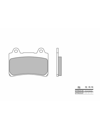 BREMBO Street Carbon Ceramic Brake pads - 07YA3507