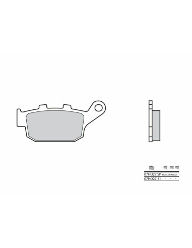 BREMBO Street Sintered Metal Brake pads - 07HO27SP