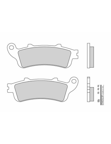 BREMBO Street Sintered Metal Brake pads - 07HO52SP