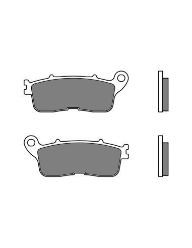 Plaquettes de frein BREMBO route métal fritté - 07HO60SP