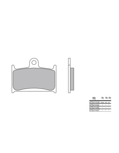 BREMBO Street Sintered Metal Brake pads - 07SU14LA