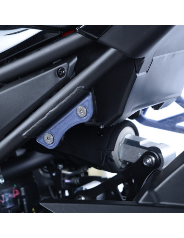 R&G RACING Rear Footrest Plate Black Kawasaki Z900
