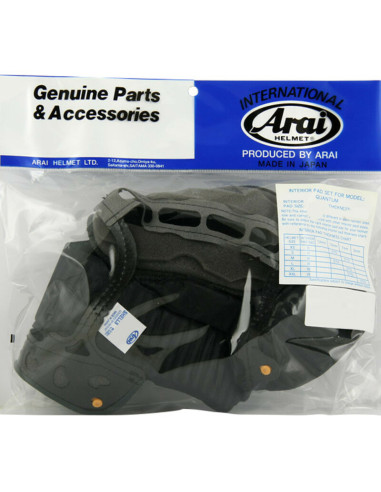 ARAI Interior Dry-Cool Size XL/XXL 7mm (XL Standard Thicknes) for Quantum Helmet