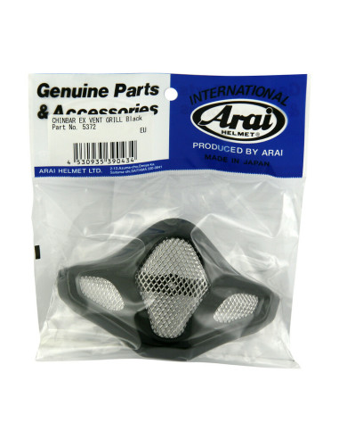 Ventilation menton ARAI grille extérieure Black pour casque MX-V