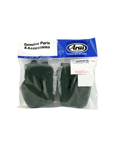 ARAI Dry-Cool FCS Cheek Pads 30mm (XS Standard Thickness) for Rebel/Chaser-V/Chaser-V PRO Helmets