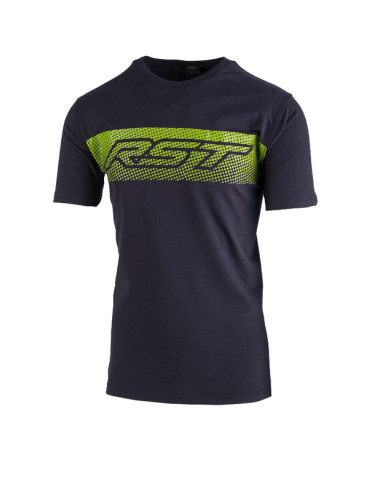 RST Gravel T-Shirt - Navy/Lime Green Size XS