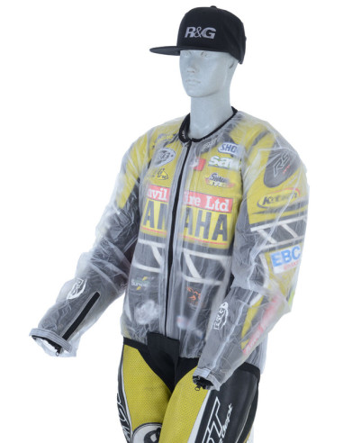 R&G RACING Racing Rain Jacket Transparent Size L