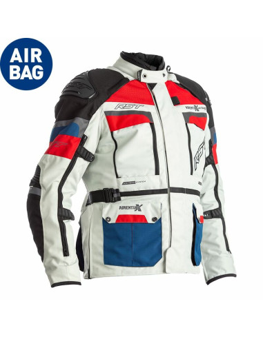 RST Adventure-X Airbag Jacket Textile - Blue/Red Size 4XL
