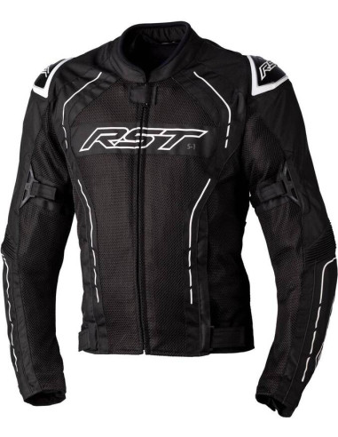 RST S1 Mesh CE Textile Jacket - Black/White Size L
