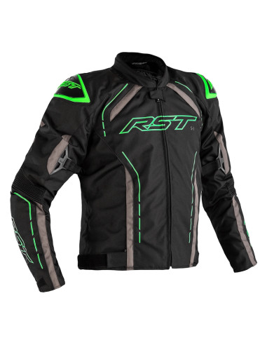 RST S-1 Jacket Textile Black/Grey/Neon Green Size M