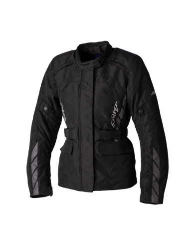 RST Ladies Alpha 5 CE Textile Jacket - Black/Black Size XXL