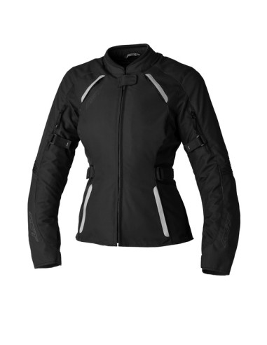 RST Ladies Ava CE Textile Jacket - Black/Black Size XS