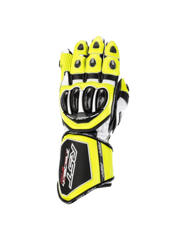 RST Tractech Evo 4 Leather Gloves Neon Yellow/Black Size L