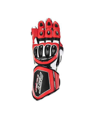 RST Tractech Evo 4 Leather Gloves Red/White/Black Size XXL