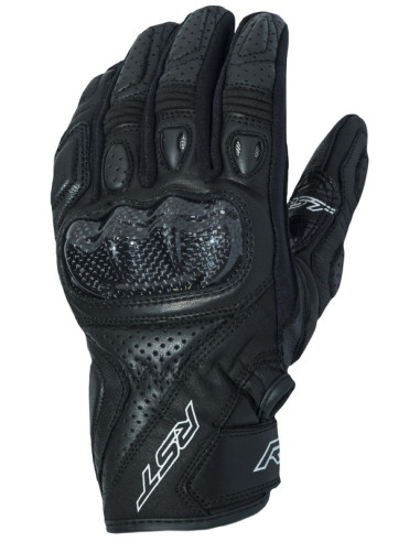 RST Stunt III CE Gloves Leather/Textile - Black Size XS