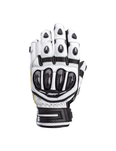 Gants RST Tractech Evo 4 Short blanc/noir cuir taille XL