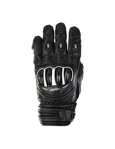 RST Tractech Evo 4 Short Leather Gloves Black Size XS