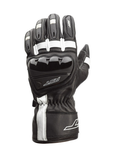 RST Pilot CE Gloves Leather - Black/White Size S