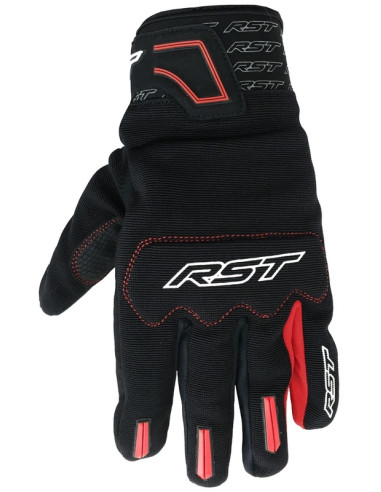 RST Rider Gloves CE Mixed Textiles - Red Size S/08
