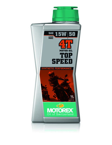 MOTOREX Top Speed 4T Motor Oil - 15W50 10x1L