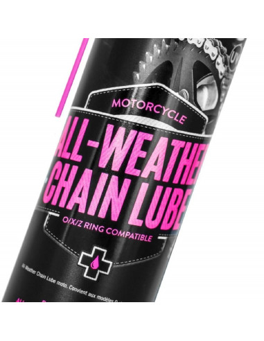 MUC-OFF Motorcycle All-Weather Chain Lube - Spray 400ml X12