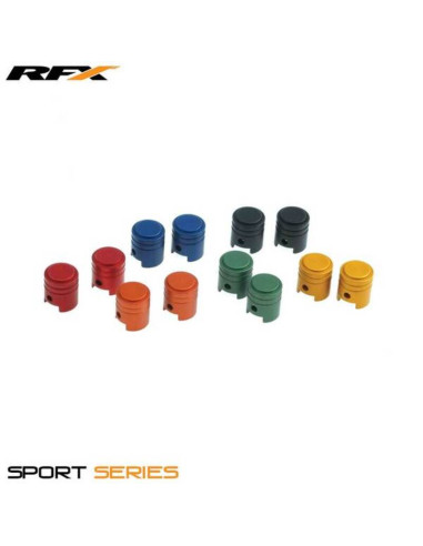 Capuchons de valve RFX sport (Piston/Vert) 2pcs