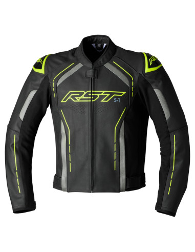 RST leather Jacket S1 Men - Neon yellow