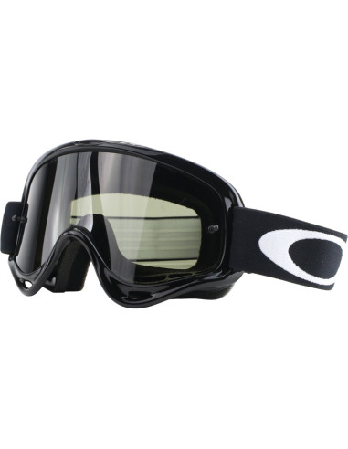 OAKLEY XS O Frame MX Sand Goggle Jet Black Dark Grey + Clear Lens