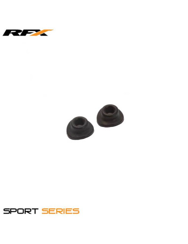 Joints de valve en caoutchouc RFX Sport (Noir) 2pcs