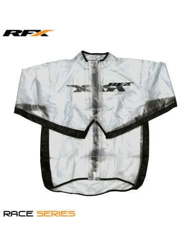 Veste de pluie RFX Sport (Transparente/Noir) - taille XS