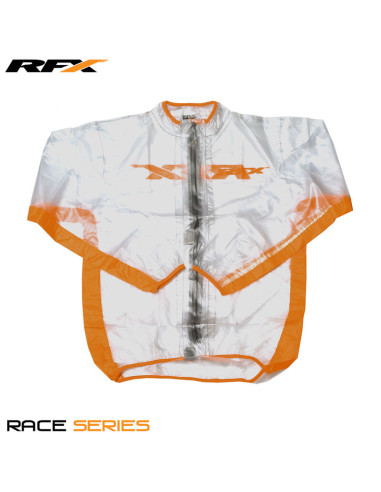 RFX Sport Wet Jacket (Clear/Orange) Size Adult Size XS