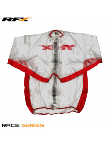 Veste de pluie RFX sport (Transparent/Rouge) - taille XL