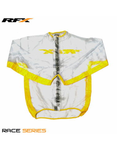 RFX Sport Wet Jacket (Clear/Yellow) Size Adult Size XL